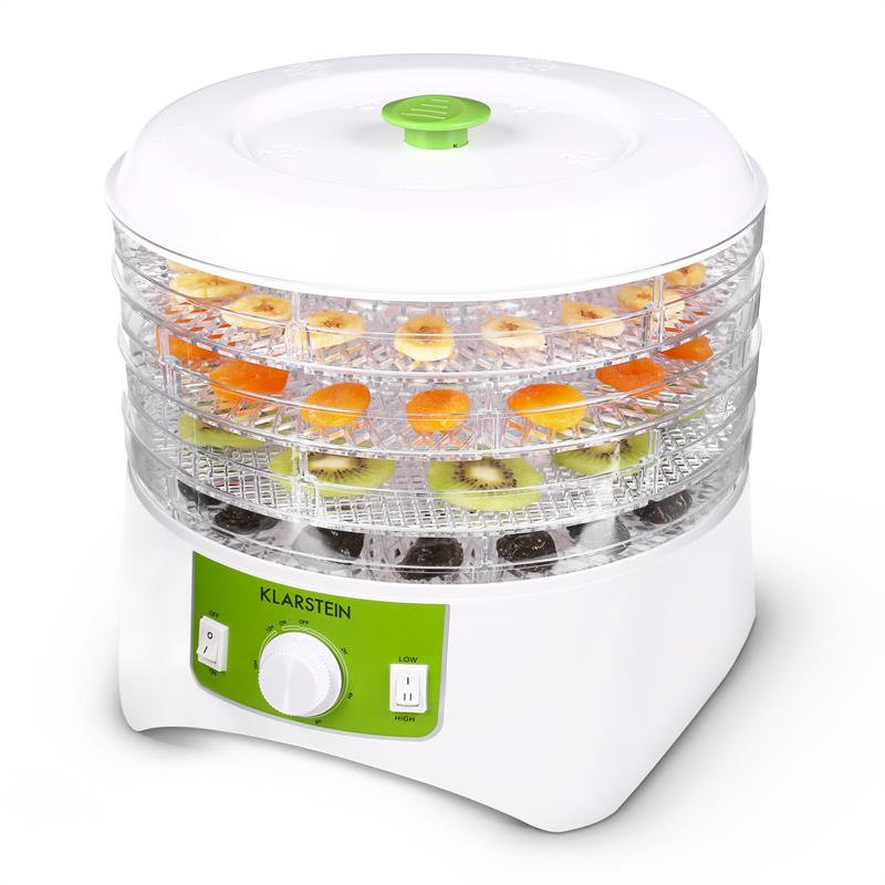 Klarstein 400W Food Dehydrator, White/Green