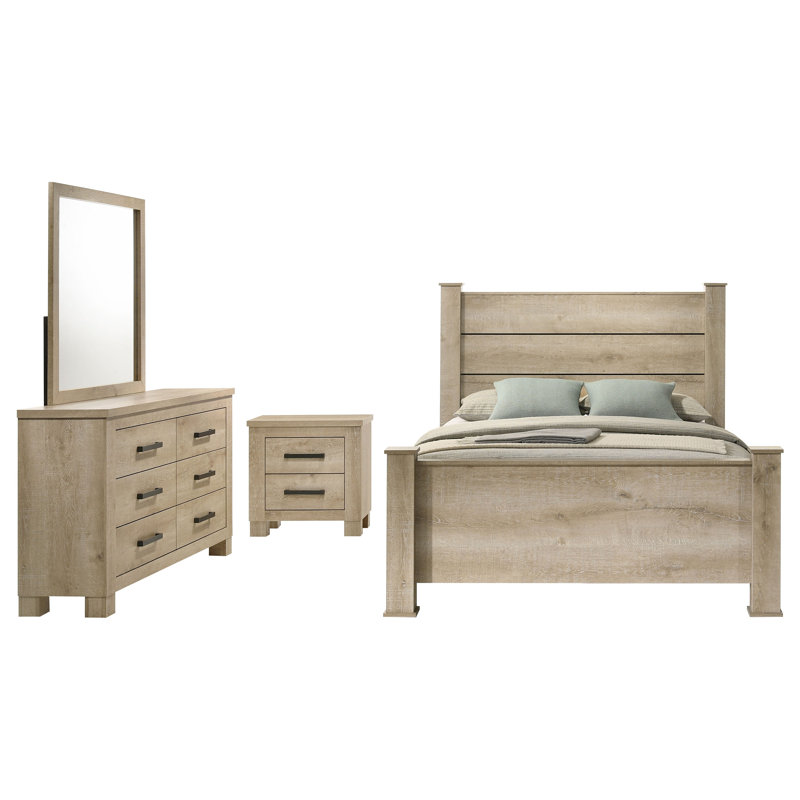 Brinkman 4-piece Queen Bedroom Set Weathered Oak, Queen