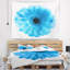 Tapisserie floral bleu isolé floral-28498961