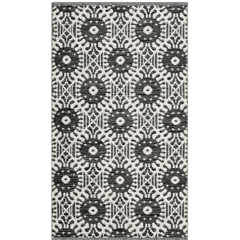 Clemence Hand Woven Performance Geometric Rug, Rectangle 3' x 5'