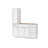 Disar 60'' Single Bathroom Vanity With Left Tall Linen Cabinet Dovetail Solid Wood Drawer Base Only-111300901