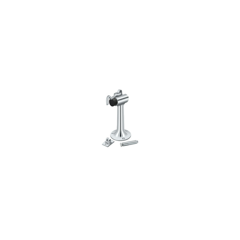 Door Stop, Polished Chrome