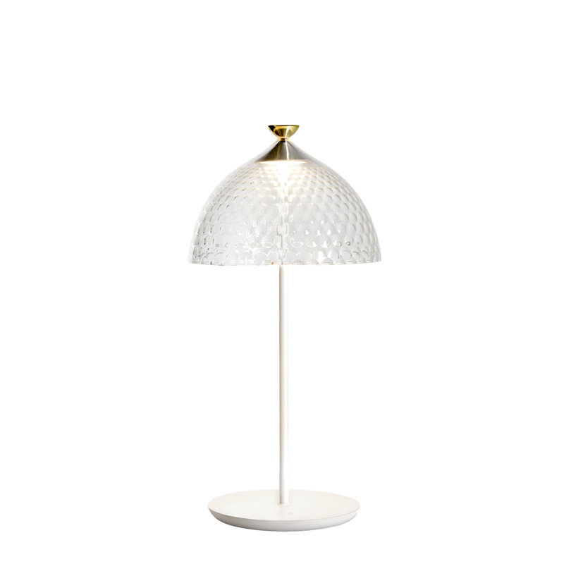 Pumo LED Table Lamp, White, Clear