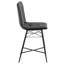 Grey Tufted Counter Height Stools (Set Of 2)-1165713225