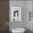 Vina Medicine Cabinet With Mirror Door 29" High Cabinet Organizer With Three Concealed Shelves And Two Open Shelves  For Bathroom, Kitchen, Mudroom-568877920