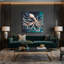 Nautique calmar gris, art mural sur toile-1289890805