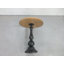 Table d'appoint Vintage American Country, panneau de fibres à densité moyenne avec finition rustique et pieds en métal