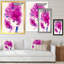 «Mauve Floral», reproduction d'art sur toile glamour-125619715-125619716