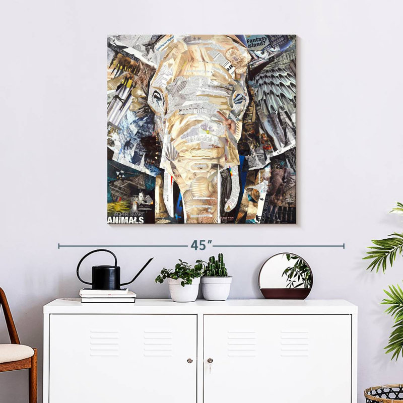 Éléphants Brampt, H 30 po x l 30 po