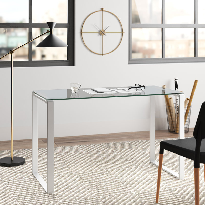 Chantrelle Stainless Steel Writing Desk, Silver