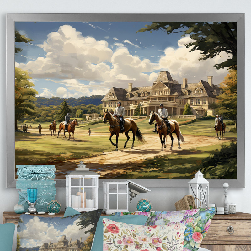 Art mural sur toile Country Club, H 12 po x l 20 po x P 1 po, Cadre photo argenté