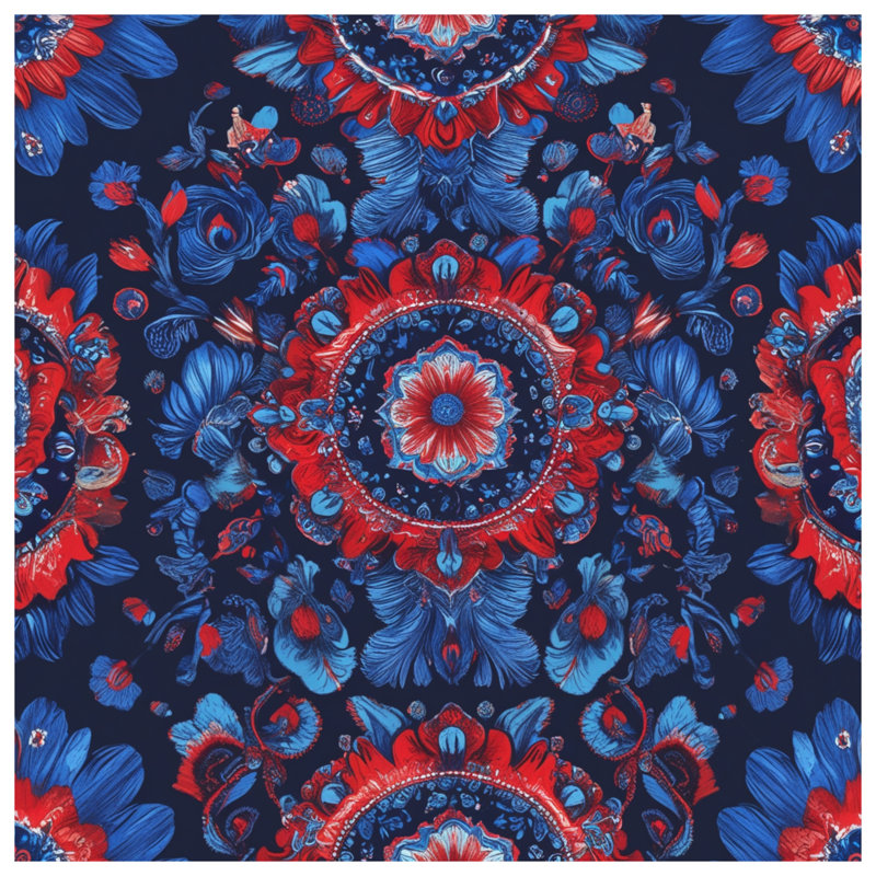 Coussins décoratifs complexes à double face Mandala, 26 x 26 inches