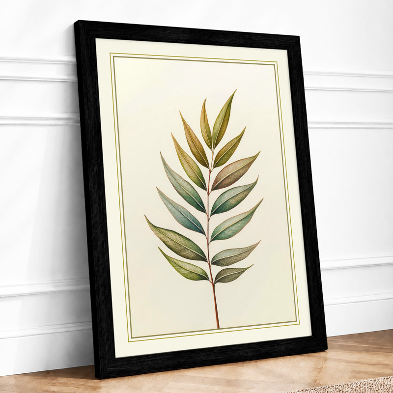 Compound Leaf Study Botanical - Print, A1 - 84.1 x 59.4 cm, Black
