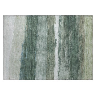 Machine Washable Indoor/Outdoor Arline ACN2169 Striped Rug