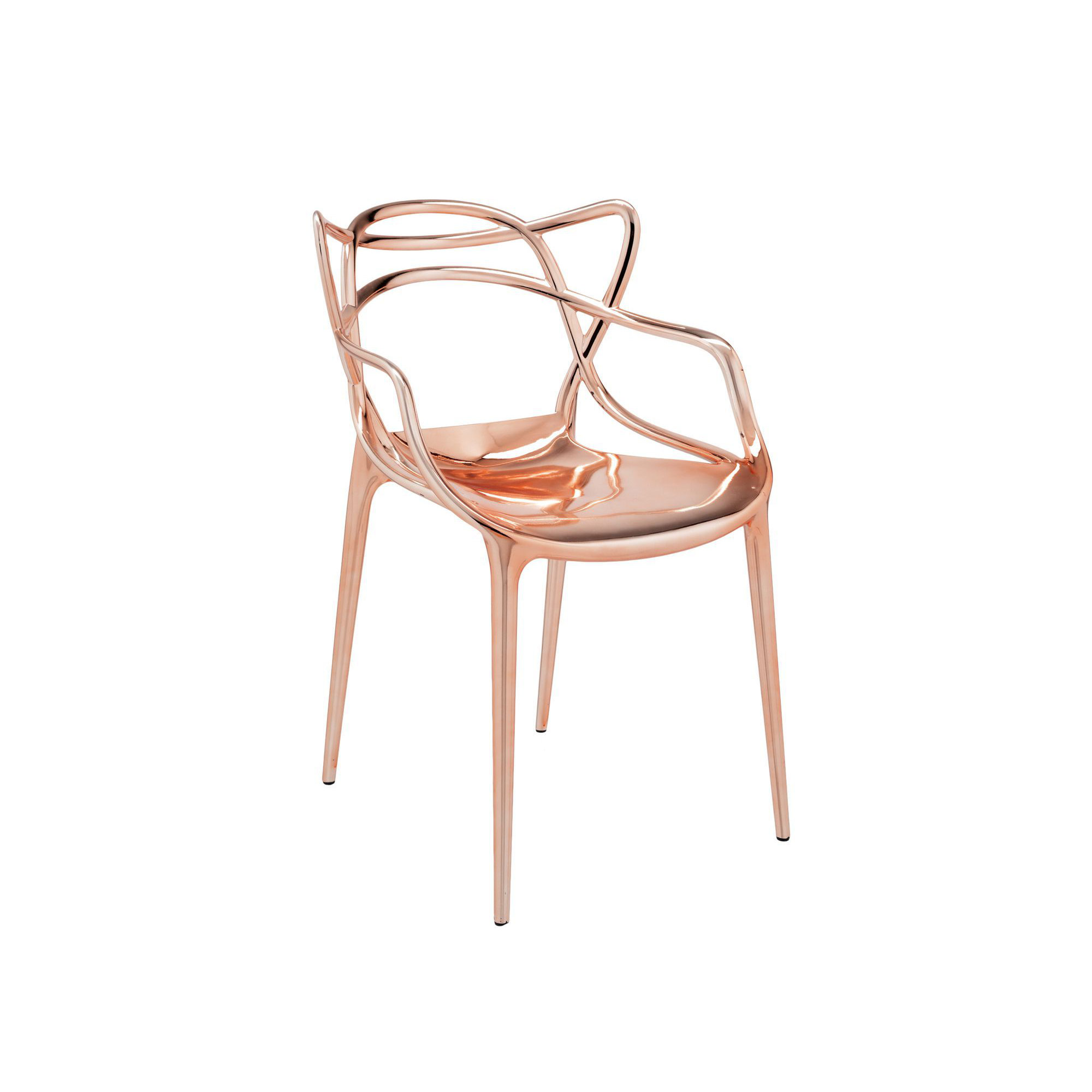 Masters Metal Armchair, Copper