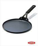 OXO Obsidian Carbon Steel 12 Fry Pan with Silicone Sleeve Black