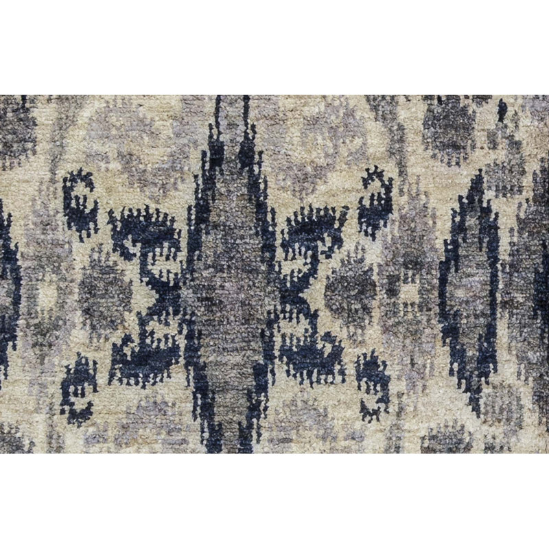 Hand-Knotted High-Quality Green Area Rug