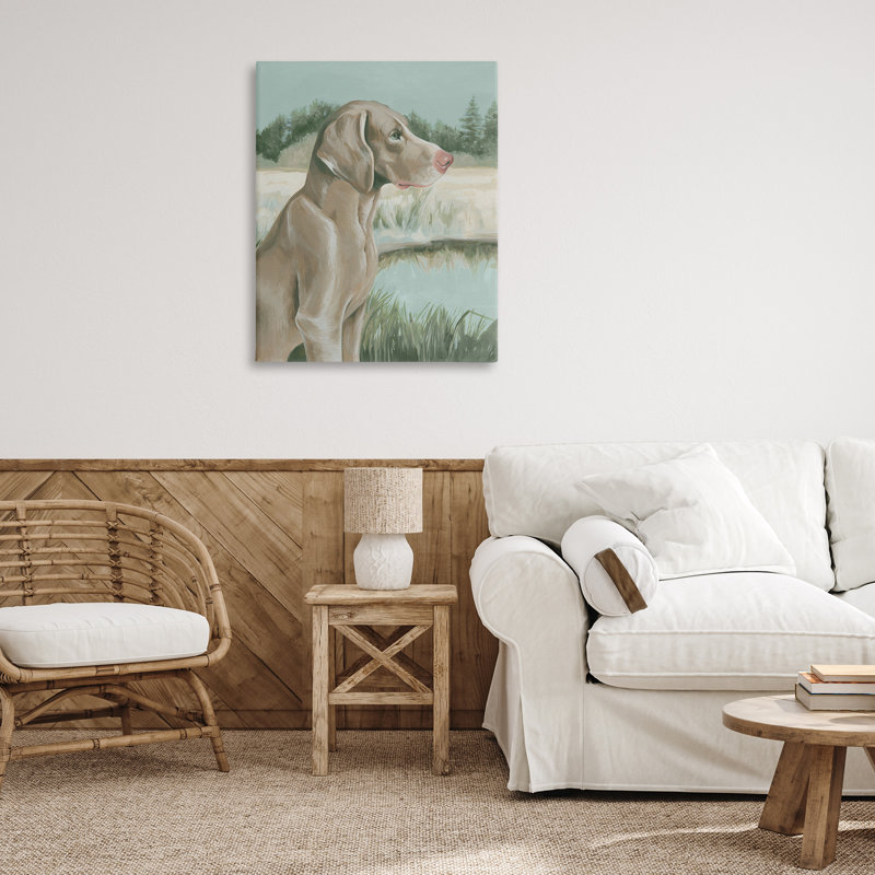 «Labrador Lake Landscape», art mural sur toile par Grace Popp, H 40 po x l 30 po
