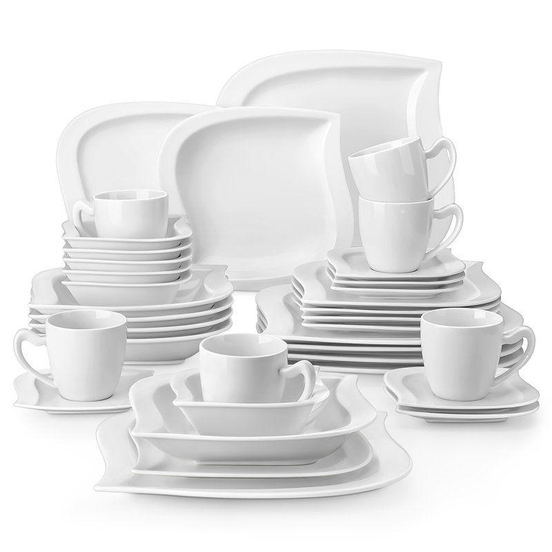 Service de table 30/36 pièces - Service pour 6, 36, Gris marbre