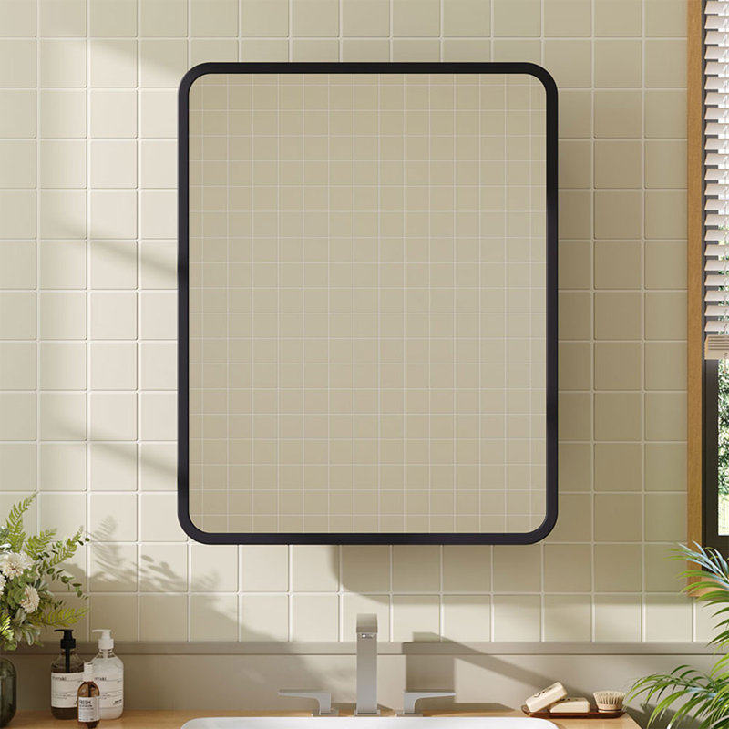 W H Wall Mounted Required Medicine Cabinet Mirror