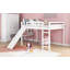 Lit mezzanine avec glissade, conception multifonctionnelle