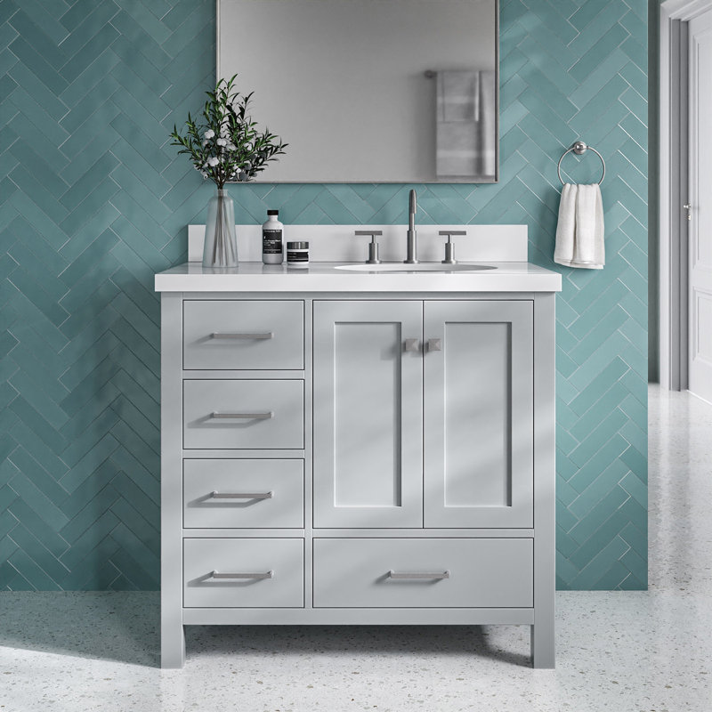 Ensemble de meuble-lavabo simple 37 po Cambridge, Gris