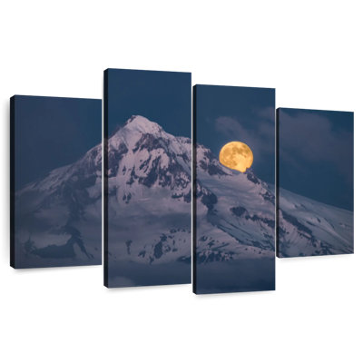 Alvord Moonrise Over Mount Hood