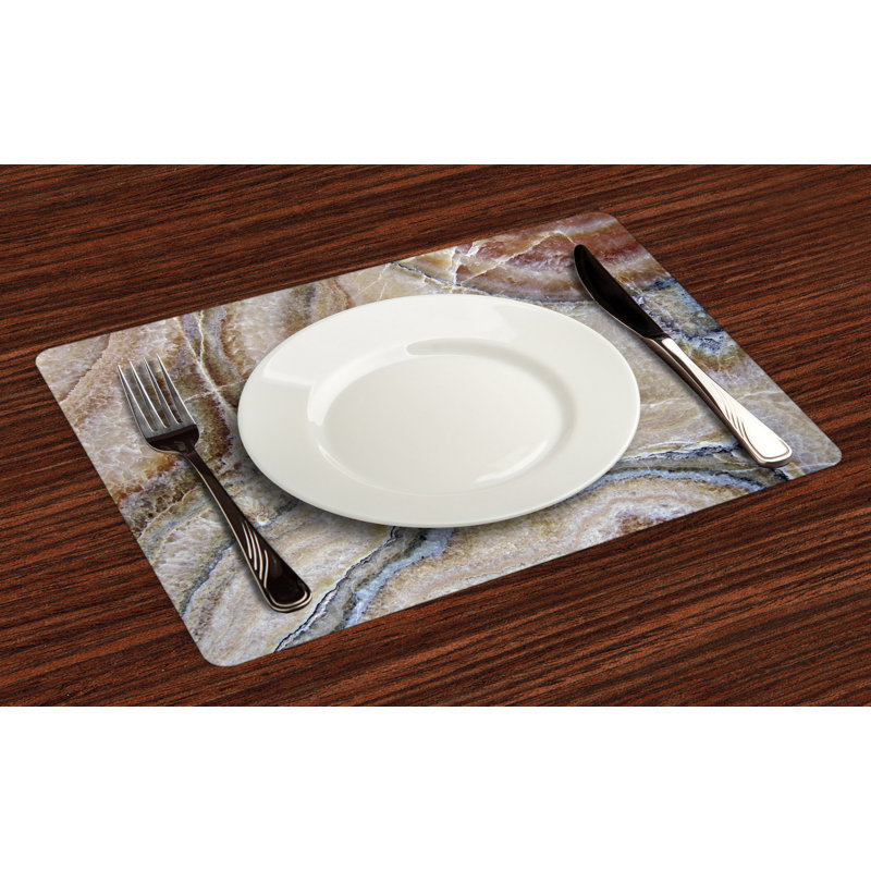 Ameliagrace Marble Surreal Onyx Surface Placemat