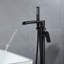 Robinet de baignoire autoportant à poignée levier simple 37,5 "en laiton massif avec douchette à main-106301065