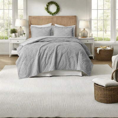 Ensembles de literie luxueux en peluche, conception brodée en polyester pour la maison