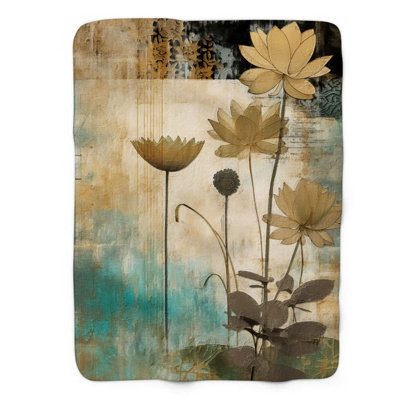 Pétales de lotus rugueux - couverture de qualité supérieure 1 pièce