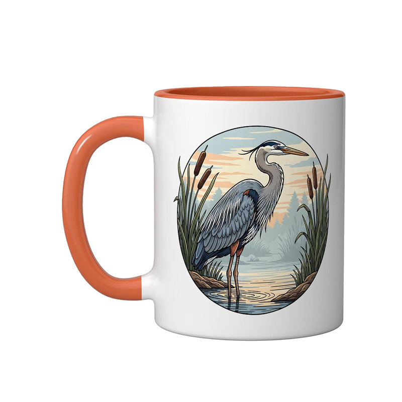 Ceramic Coffee Mug, Orange