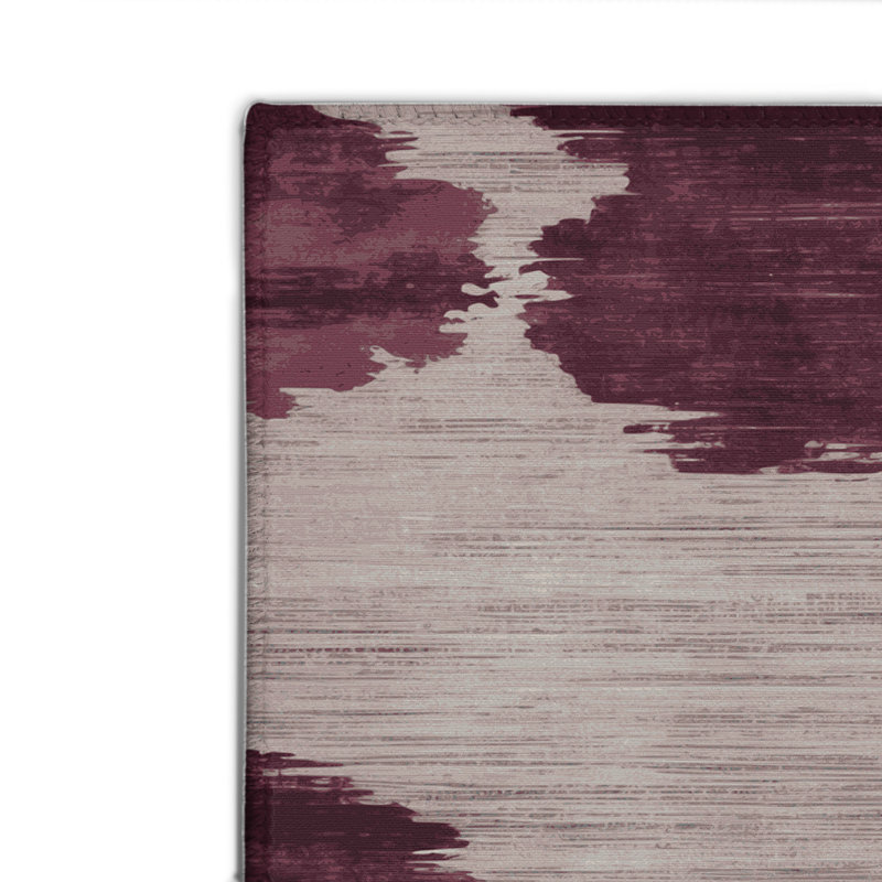 Watercolor Gray Indoor and Outdoor Area Rug, Rectangle 8' x 10'