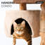 Arbre à chat en bois massif 68 "H Mid Century Modern