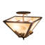 Oak Leaf and Acorn 3 - Light Semi Flush Mount