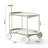 Moon Kitchen Storage Cart Nordic Internet Mobile Trolley, Double - Layer Design For Large Storage, T Shaped Structure, Artsy Style, Beech Wood Tone, Abs + Steel  Q235 Shelf And , Simple Design, 0