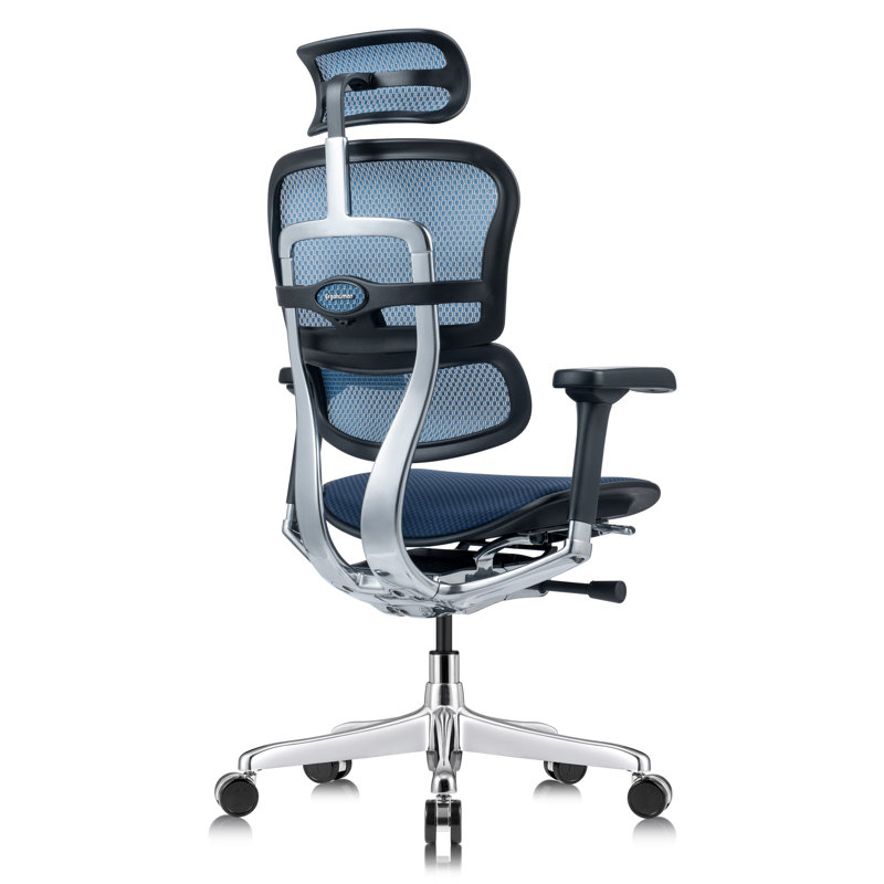 Tempur-Pedic Ergohuman GEN2 Hi Back Ergonomic Office Chair with Tempur-Pedic Seat, Synchro-Tilt, Adjustable Headrest, Arm Height Adjustment
