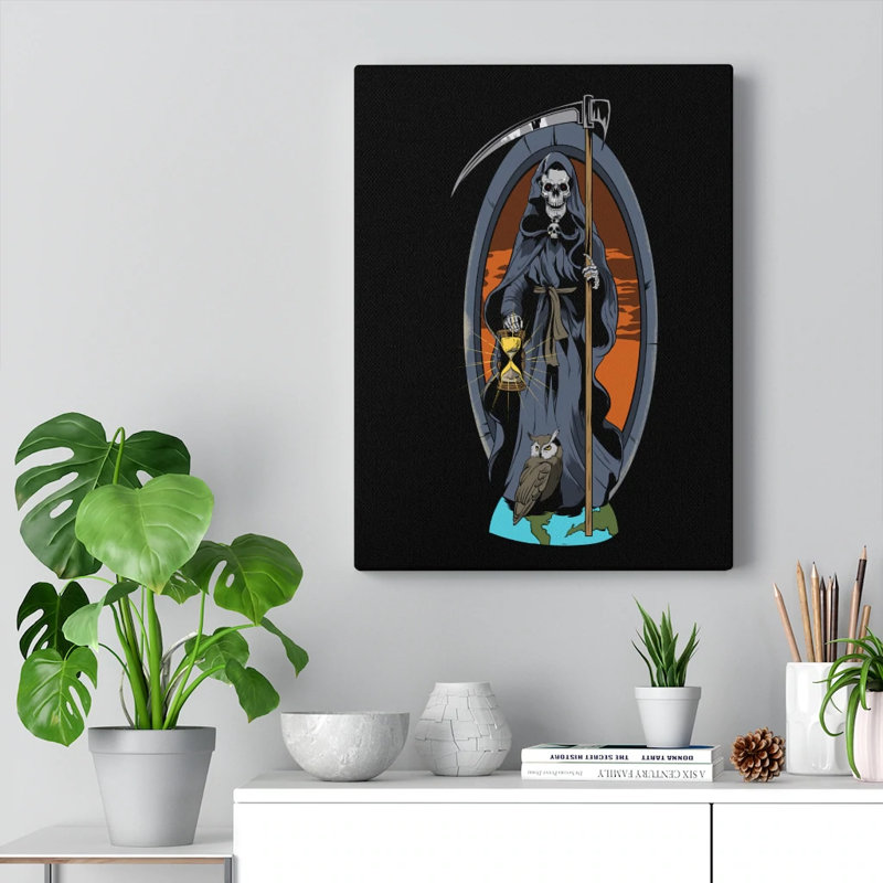Santa Muerte Saint Of Holy Death - Wrapped Canvas Print, 61cm H x 46cm W