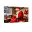 Père Noël de Noël cousant un sac rouge dans un atelier-1824747950