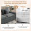 Canapé modulaire 83,9 po en chenille-2575783