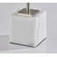 Lampe de table blanche / en acier brossé 18,5 po Abigayle