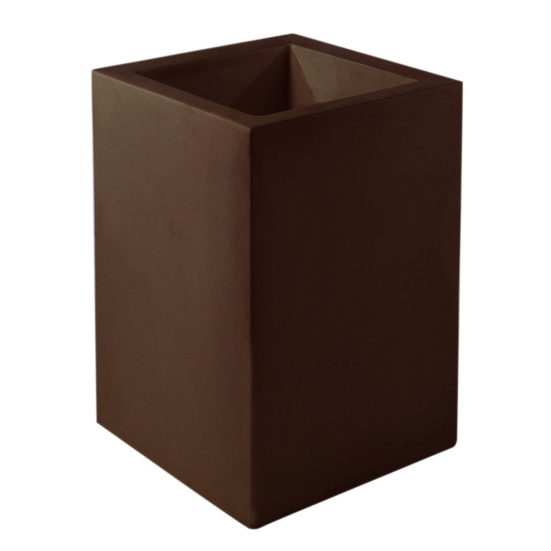 Pot de fleurs en résine Nano, H 11 po x l 5,5 po x P 5,5 po, Bronze