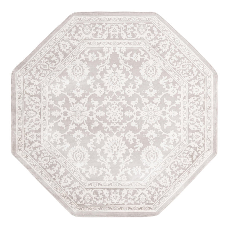 Hillyer Floral Indoor Rug, Octagon 5'3"