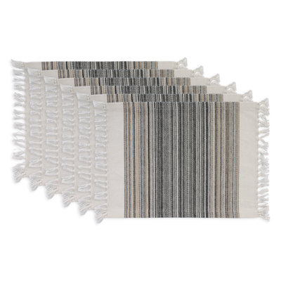 Pimento Cotton Striped Rectangle Placemat