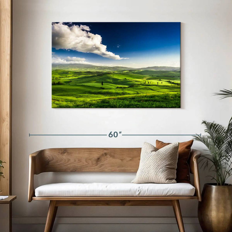 Alvord, champ de Toscane nuageux, H 30 po x l 45 po