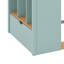 Lit mezzanine peu encombrant, conception pour lit double avec échelle et tablettes de rangement-133471643-133471644