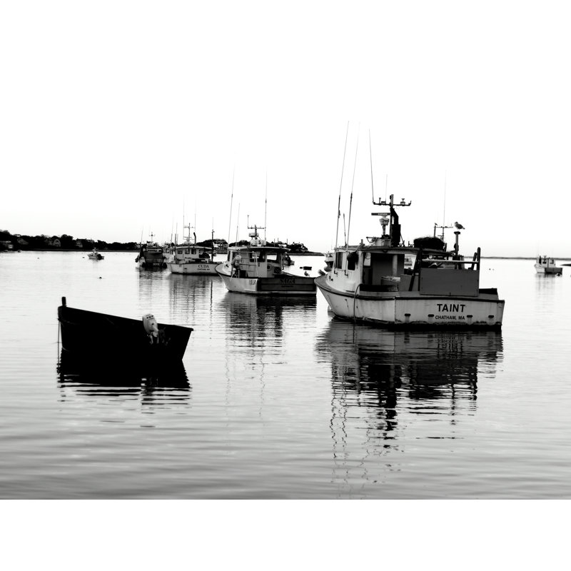 Fishing Boats Print by Alan Scherer, 24" H x 32" W, Wrapped Canvas