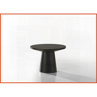 Table basse 22 po à piédestal rond noir 22 po Décoration cohésive