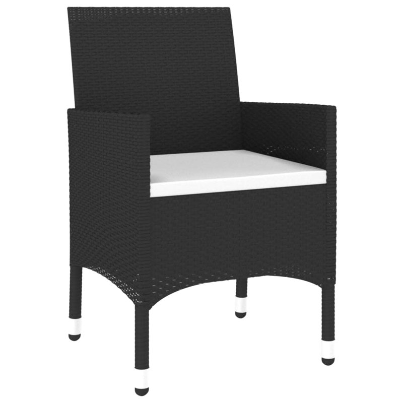 Garden Bistro Set Furniture, Black