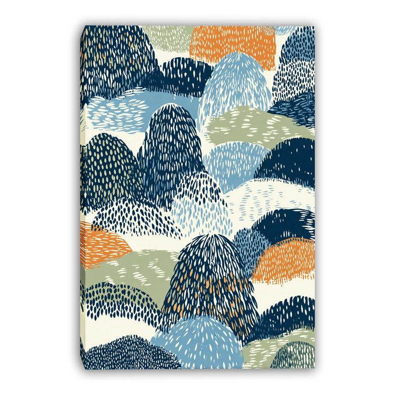 Art mural sur toile Coastal Meadow Dots, H 40 po x l 30 po x P 1,5 po